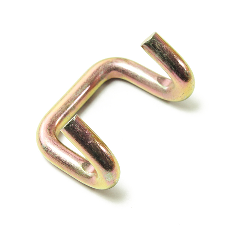 2 tuumaa 5T keltainen sinkkikynsi U -koukku lastin kiinnityshihnalle