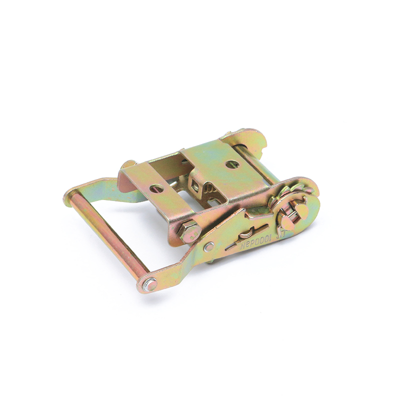 2 tuumaa 50 mm 2000 kg/4400 kiloa keltainen sinkkipinnoitetun räikkä sidos solki kiinnityshihnalle