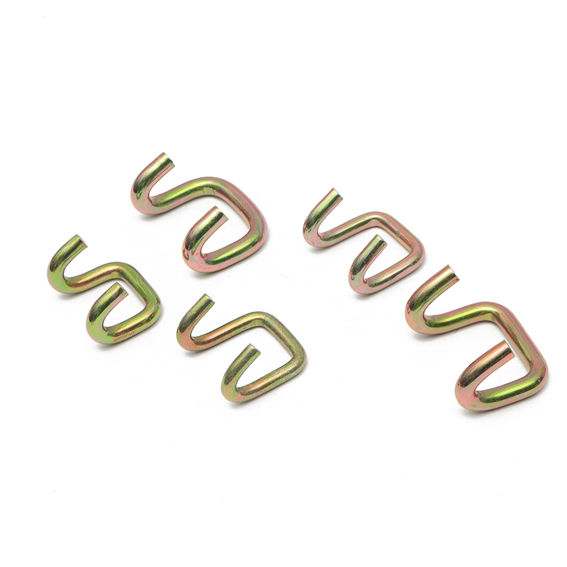 2 tuumaa 5T keltainen sinkkikynsi U -koukku lastin kiinnityshihnalle